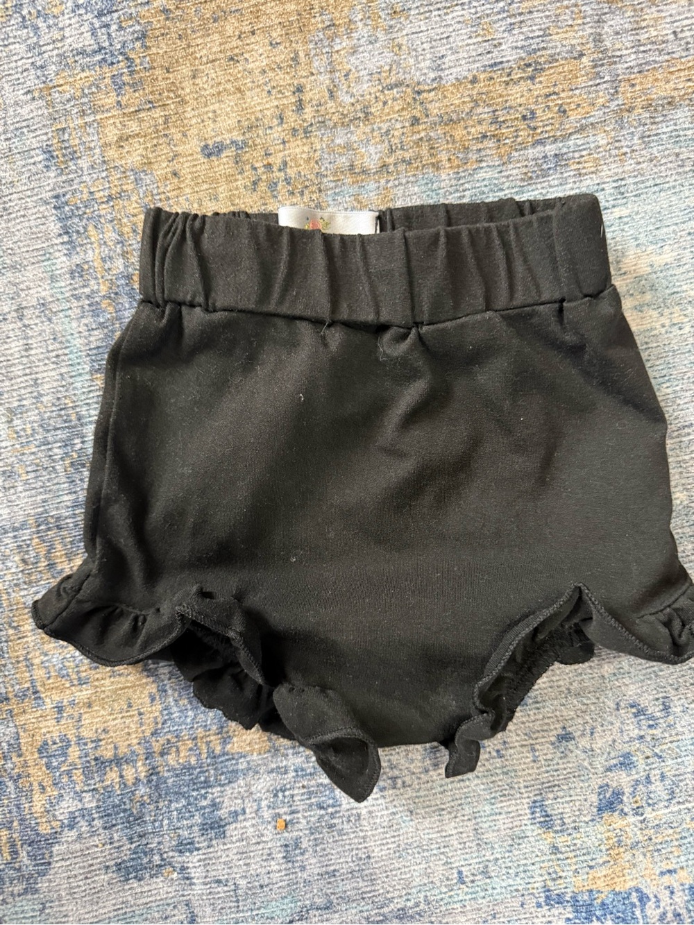Black Ruffle Baby Bloomers